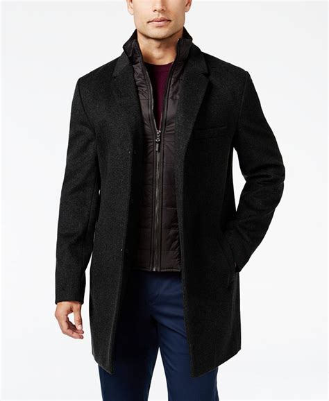 michael kors mens essex winter jackets|Michael Kors men's overcoat macy's.